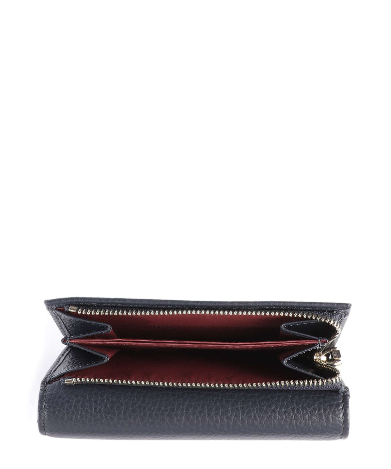 Coccinelle Metallic Soft Wallet midnight blue