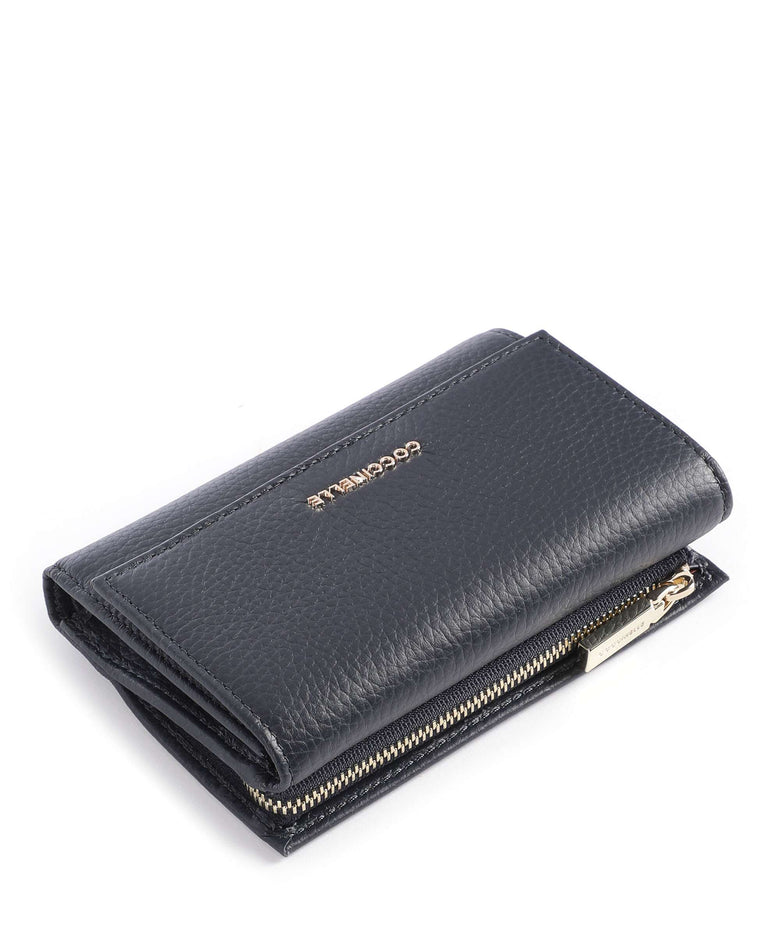 Coccinelle Metallic Soft Wallet midnight blue
