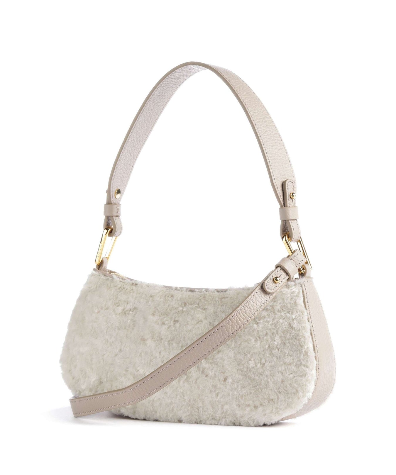Coccinelle Merveille Astrakan Shoulder bag natural