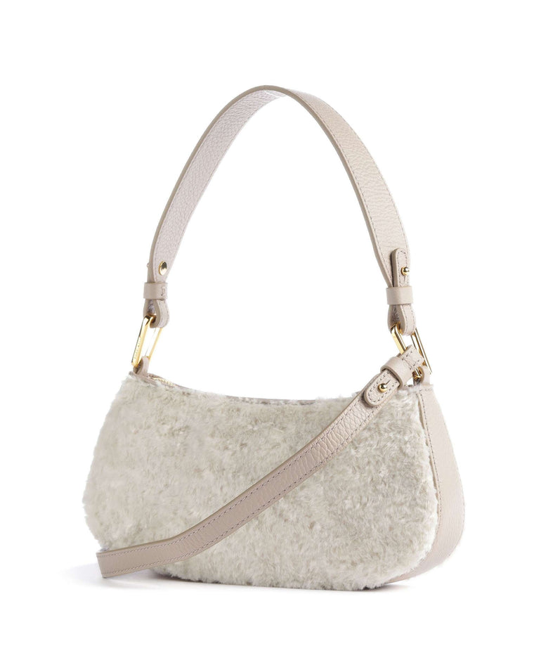 Coccinelle Merveille Astrakan Shoulder bag natural