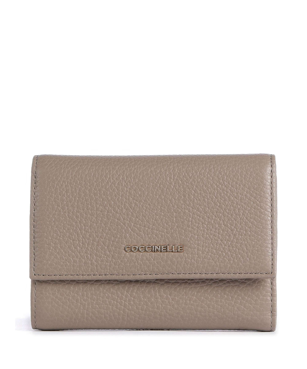 Coccinelle Metallic Soft RFID Wallet warm taupe