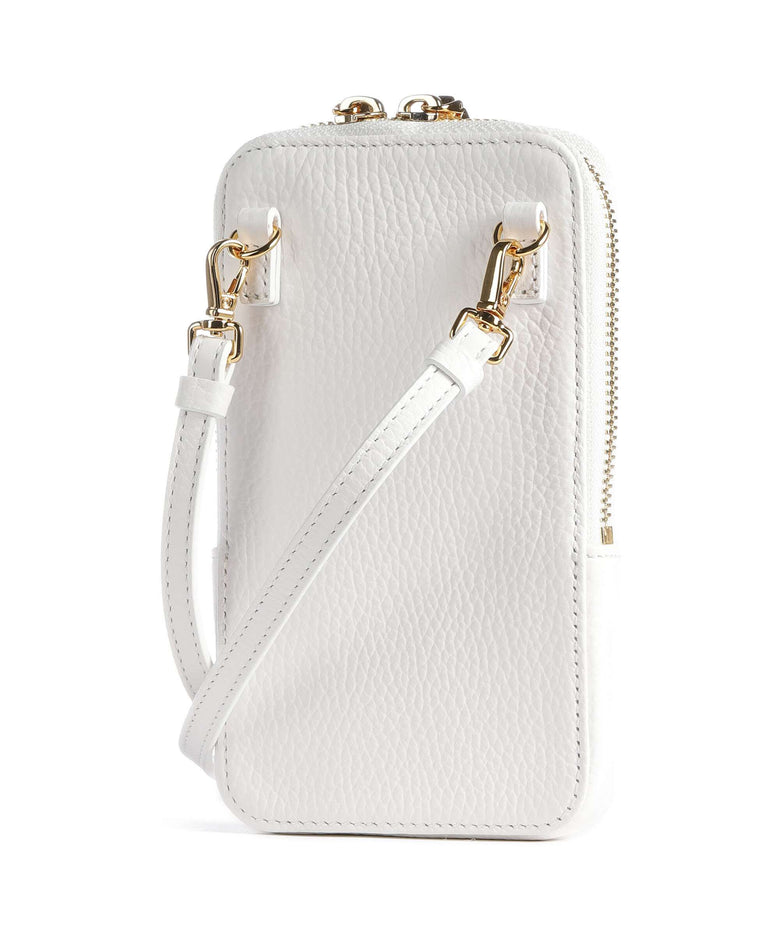Coccinelle Flor Phone bag brillant white