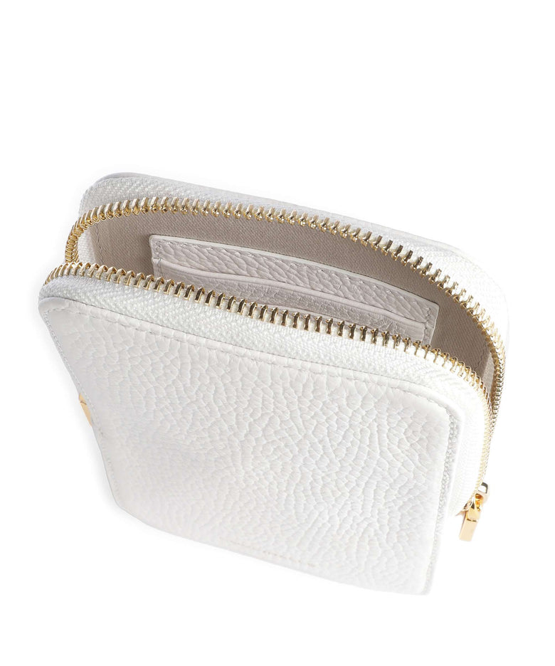 Coccinelle Flor Phone bag brillant white