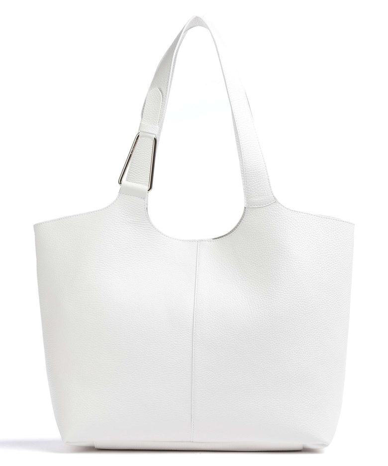 Coccinelle Brume Tote bag brillant white