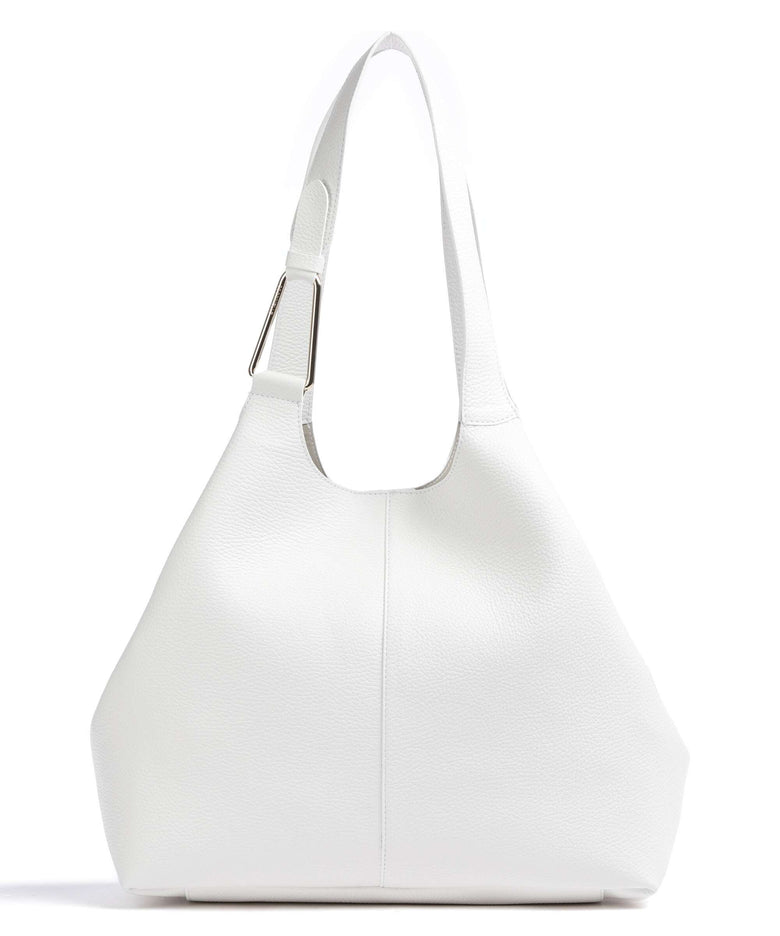Coccinelle Brume Tote bag brillant white