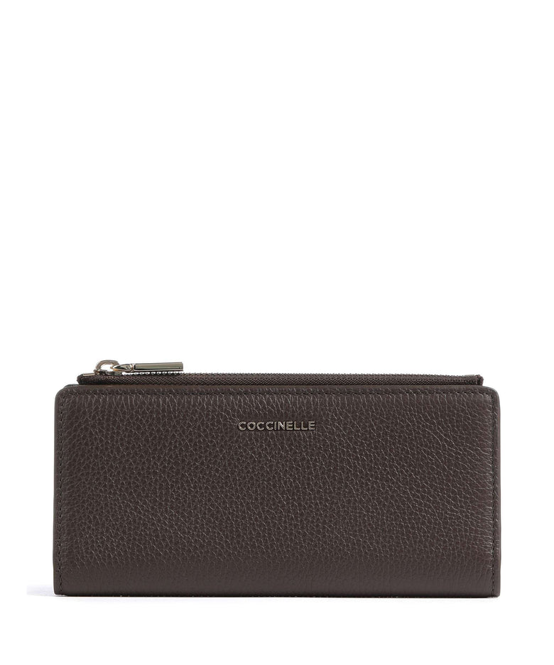 Coccinelle Metallic Soft Wallet fondant brown