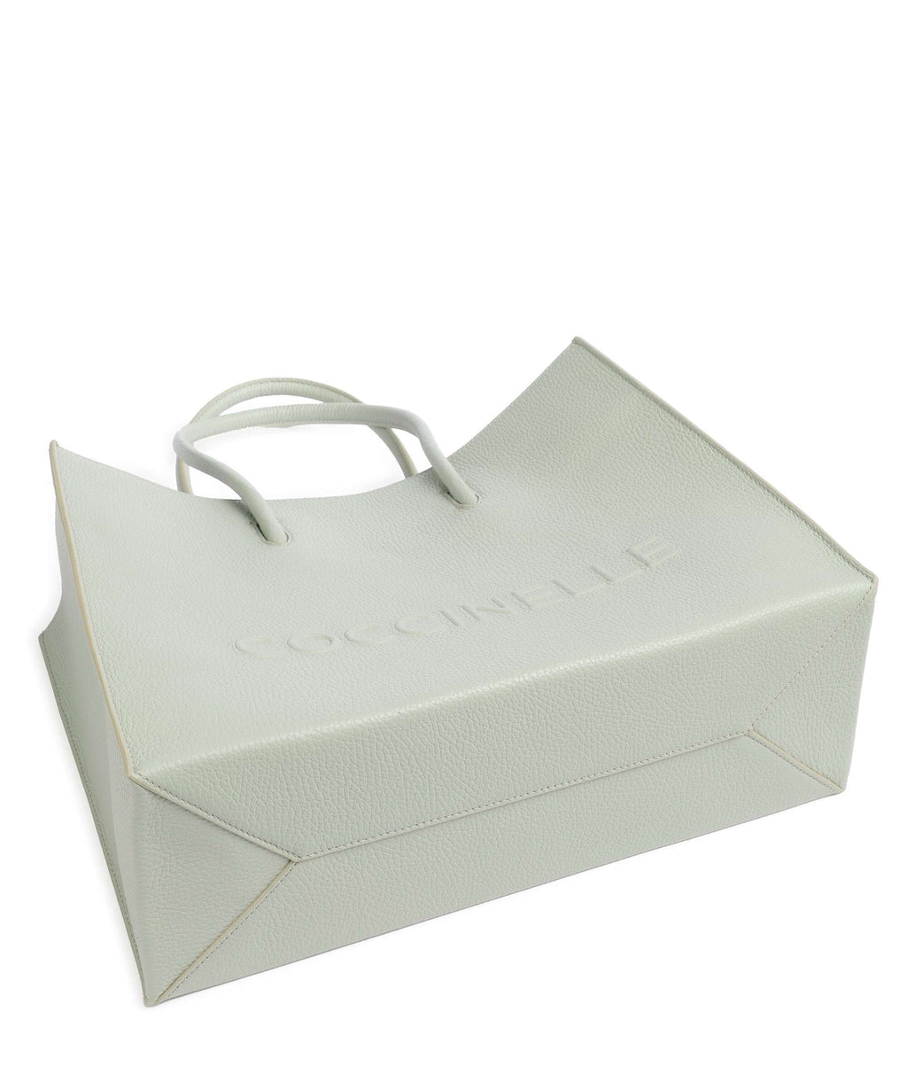 Coccinelle Myrtha Maxi Logo Tote bag celadon green