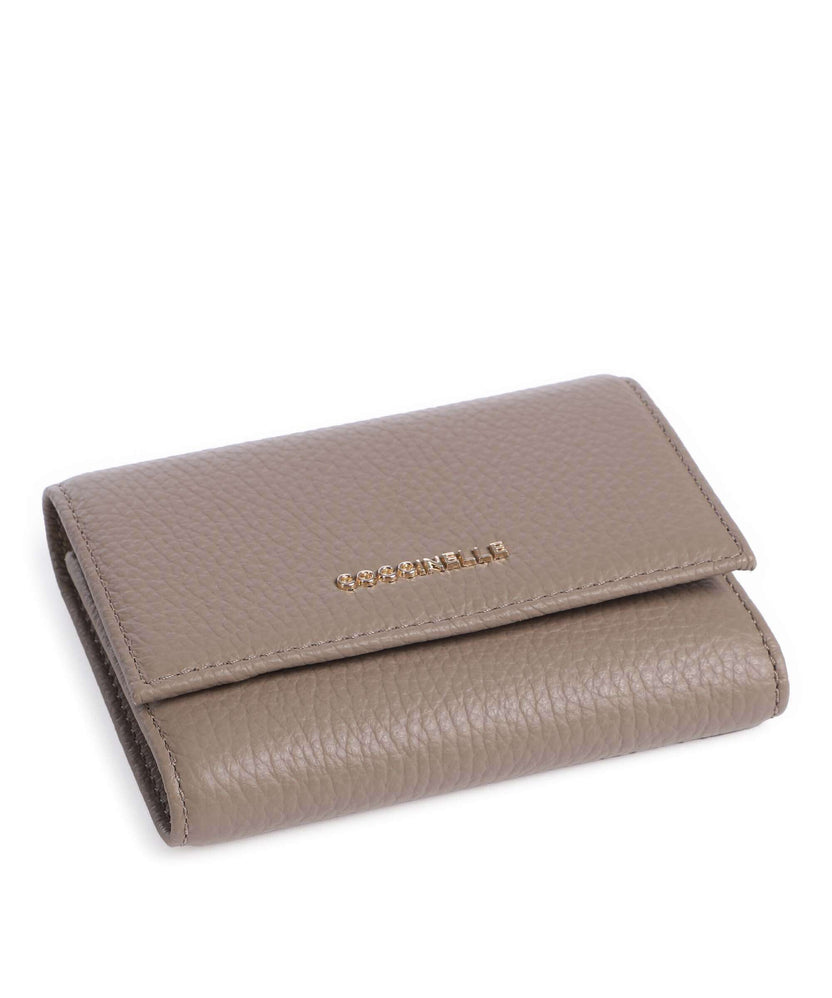 Coccinelle Metallic Soft RFID Wallet warm taupe