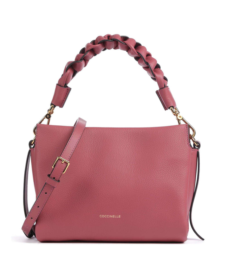Coccinelle Boheme Grana Double Handbag rosewood/brandy