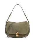 Coccinelle Magie Suede Shoulder bag laurel green