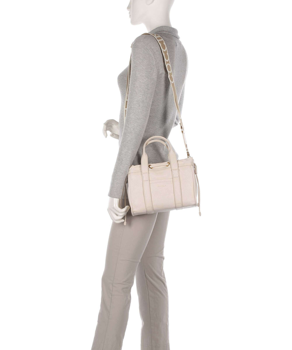 Coccinelle Signature 2Day Handbag lambskin white