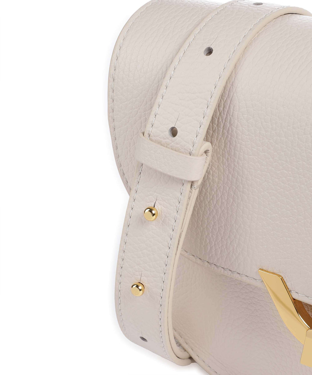 Coccinelle Dew Crossbody bag lambskin white
