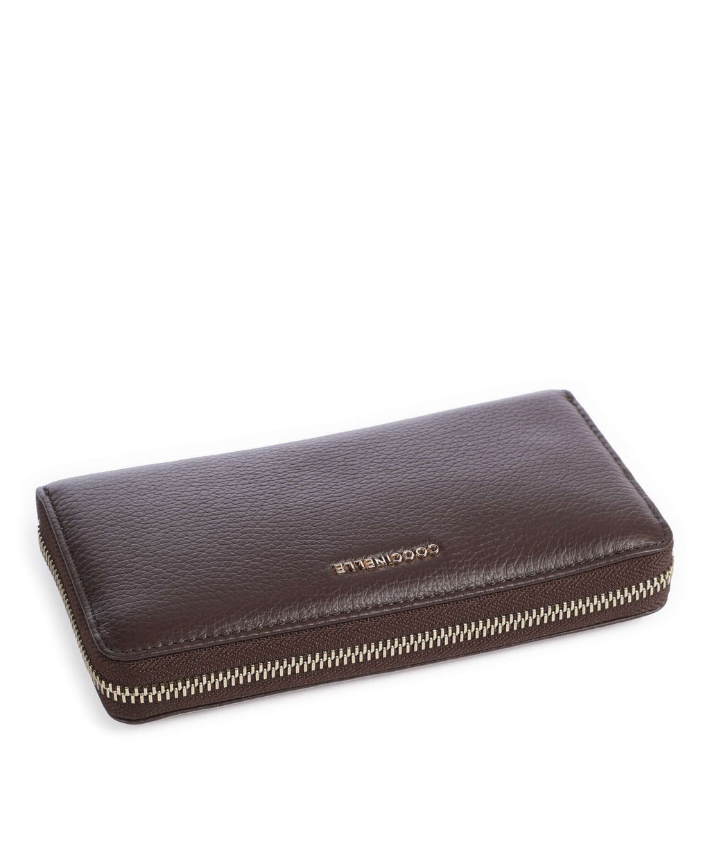 Coccinelle Metallic Soft Wallet fondant brown
