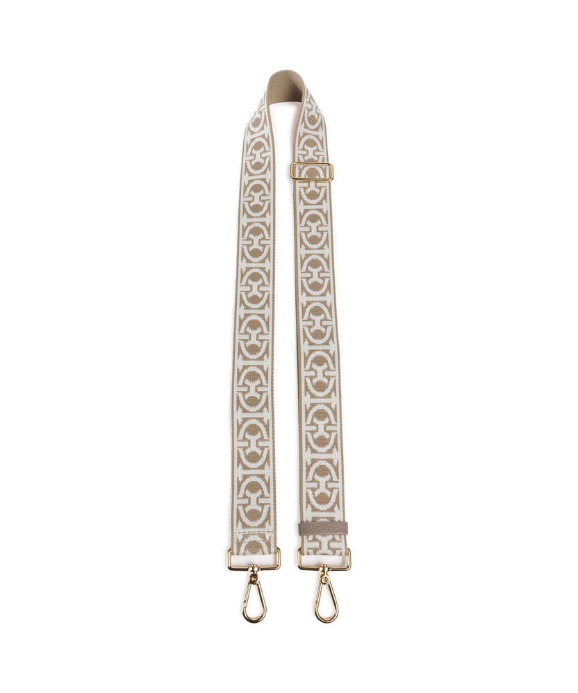 Coccinelle Nastro Monogram Bag strap multicolour/sand/warm taupe