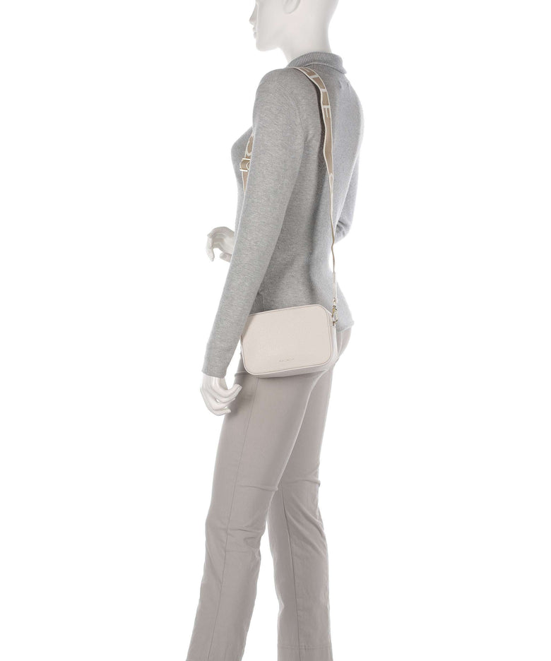 Coccinelle Tebe Crossbody bag lambskin white