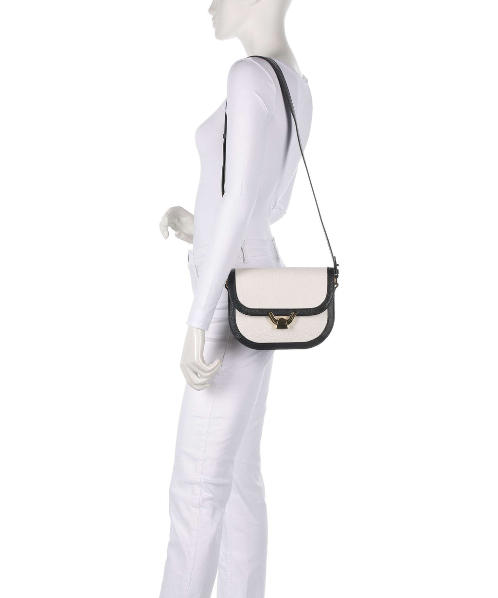 Coccinelle Dew Crossbody bag blanco/noir