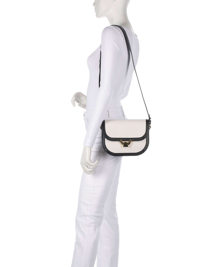Coccinelle Dew Crossbody bag blanco/noir