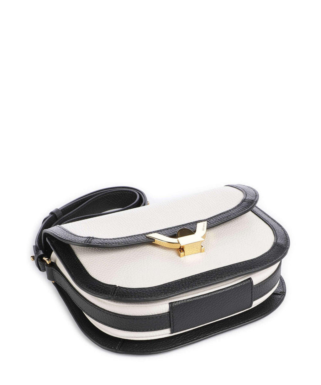 Coccinelle Dew Crossbody bag blanco/noir