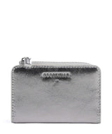 Coccinelle Metallic Smooth Metal Portemonnee silver