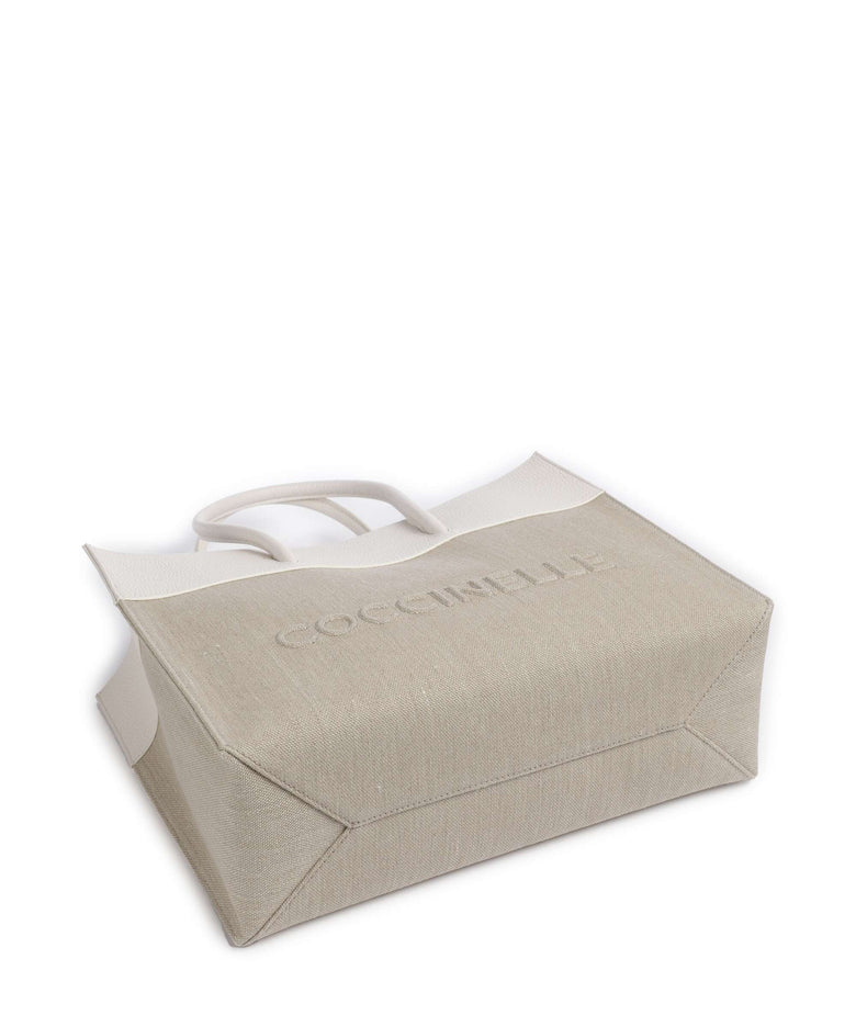 Coccinelle Myrtha Tote bag natural/blanco
