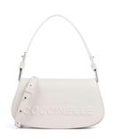 Coccinelle Myrtha Maxi Logo Sac porté épaule blanco