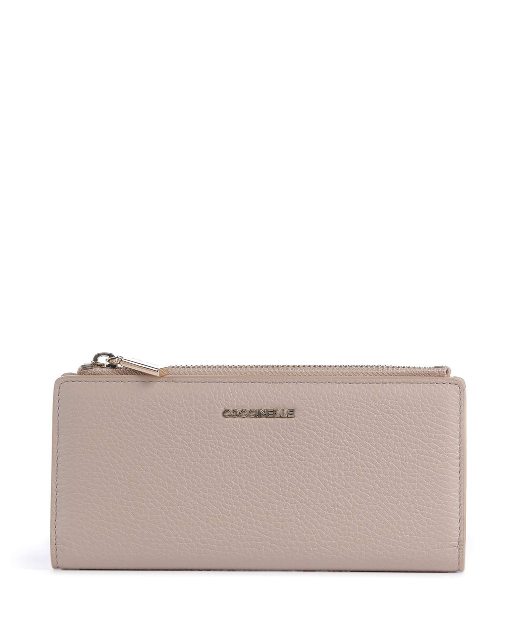 Coccinelle Metallic Soft Wallet rosette