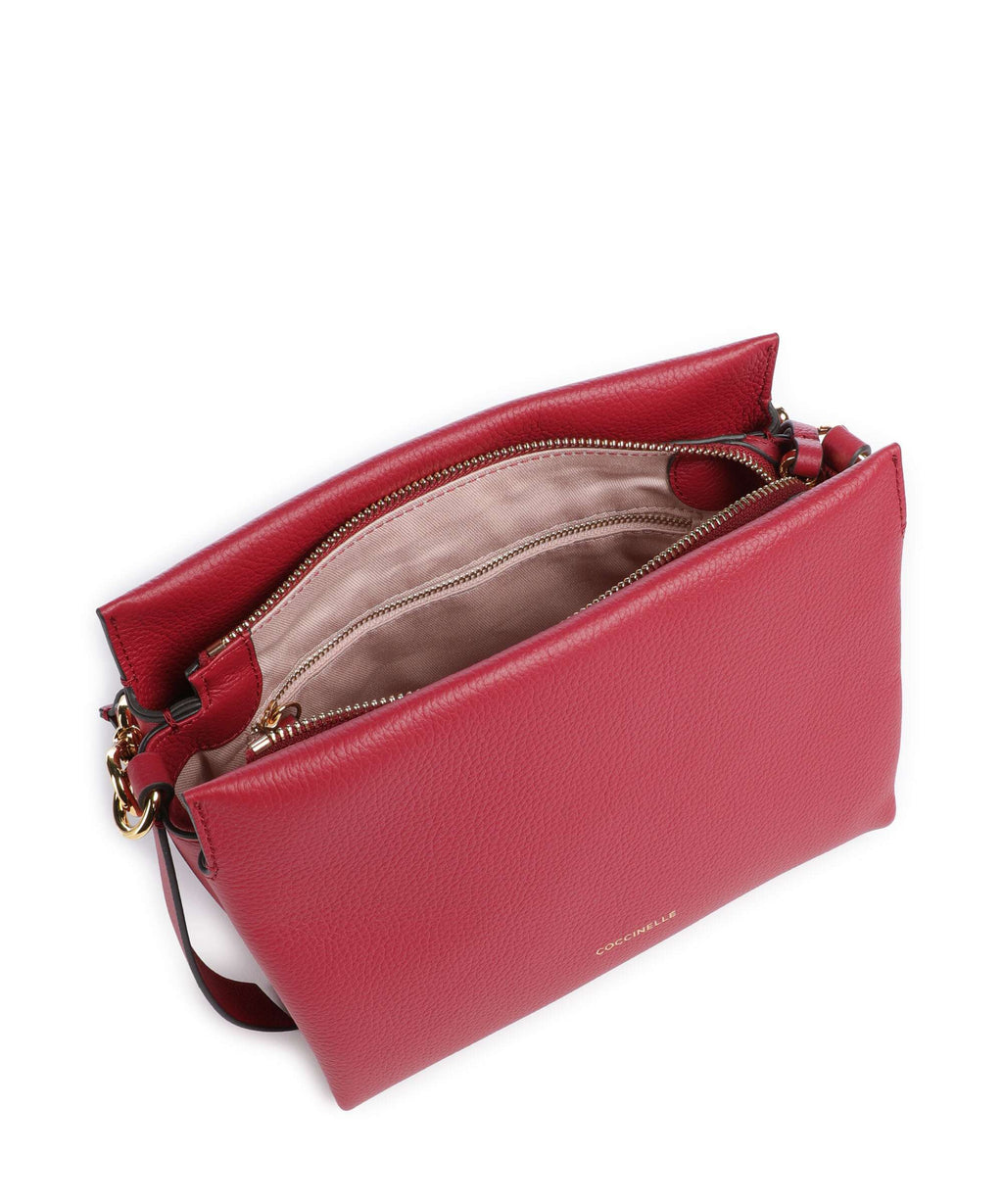 Coccinelle Boheme Grana Double Handbag sangria/skin