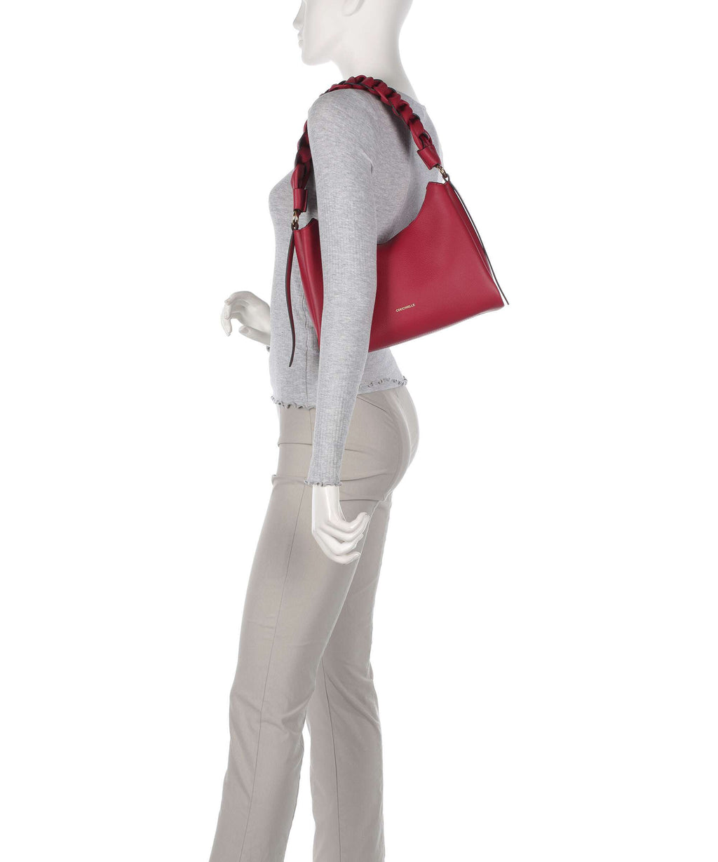 Coccinelle Boheme Grana Double Shoulder bag sangria/skin