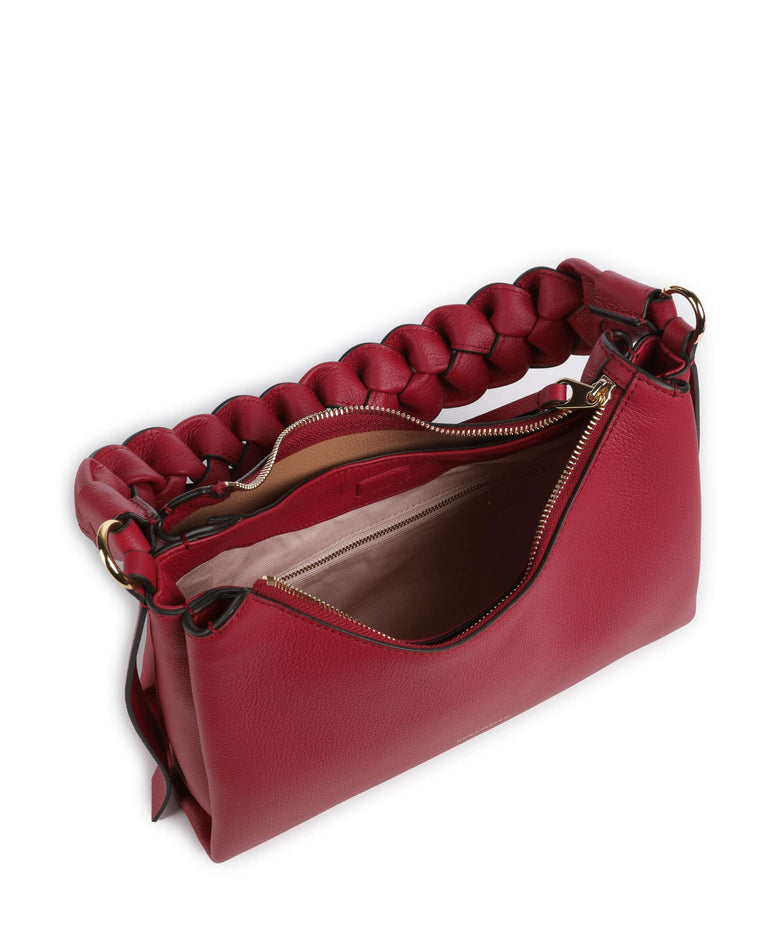 Coccinelle Boheme Grana Double Shoulder bag sangria/skin