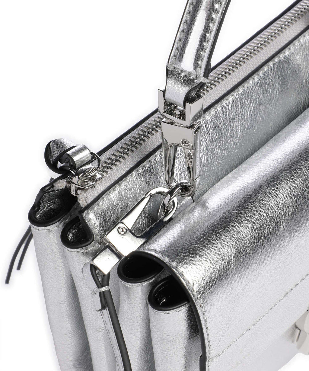 Coccinelle Arlettis Crossbody bag silver