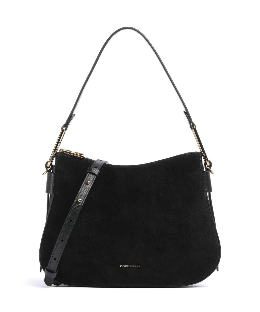 Coccinelle Magie Suede Hobo bag noir