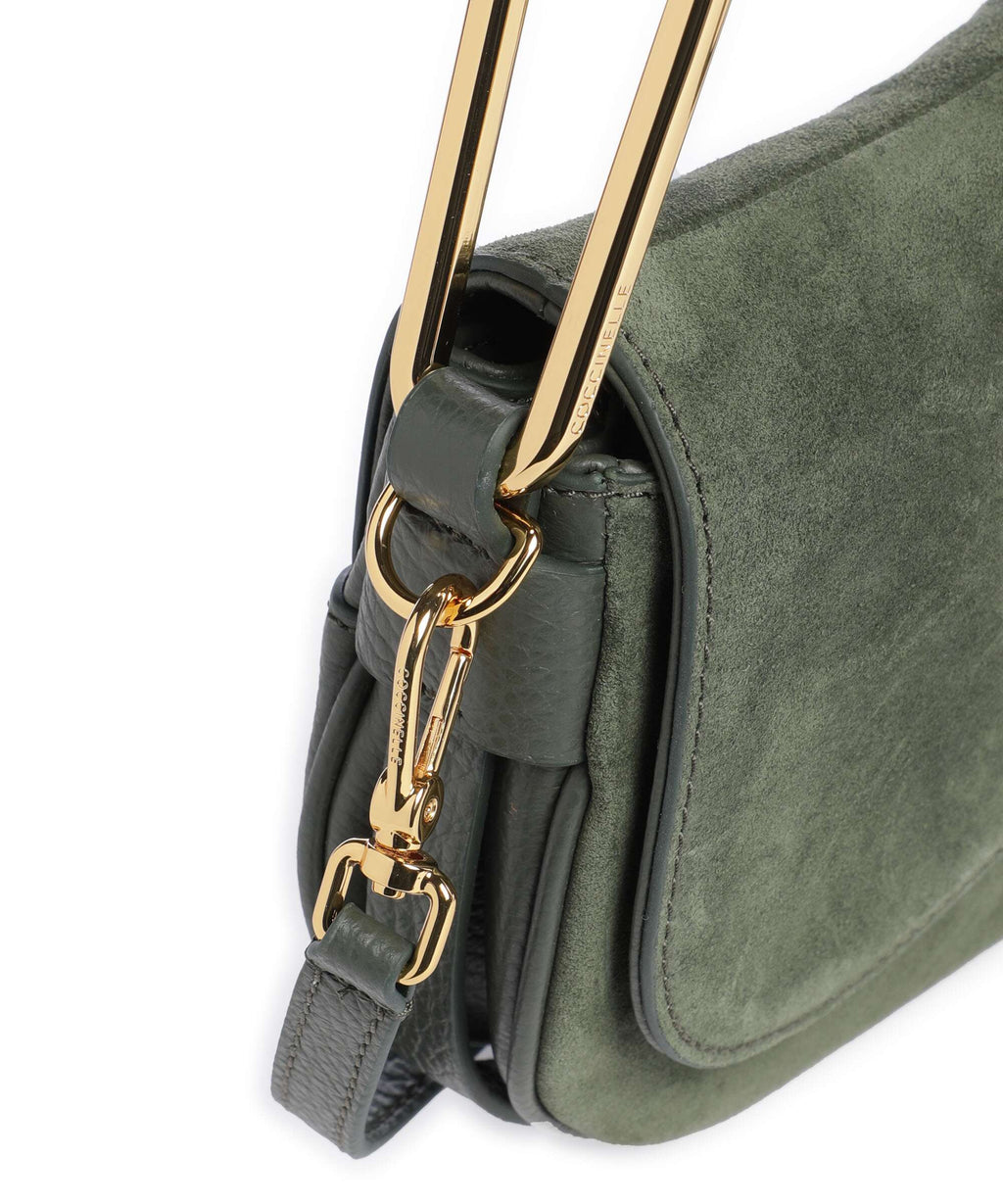 Coccinelle Magie Suede Shoulder bag alga