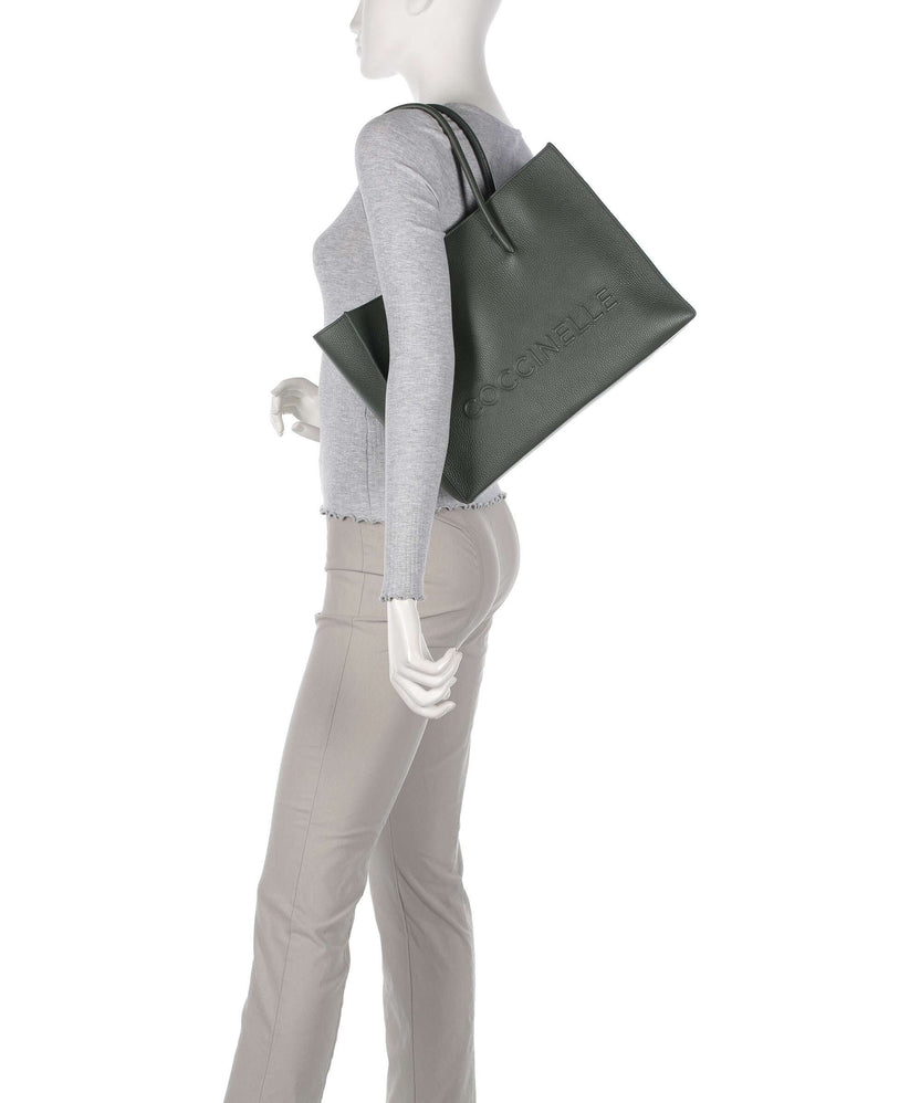 Coccinelle Myrtha Maxi Logo Tote bag alga