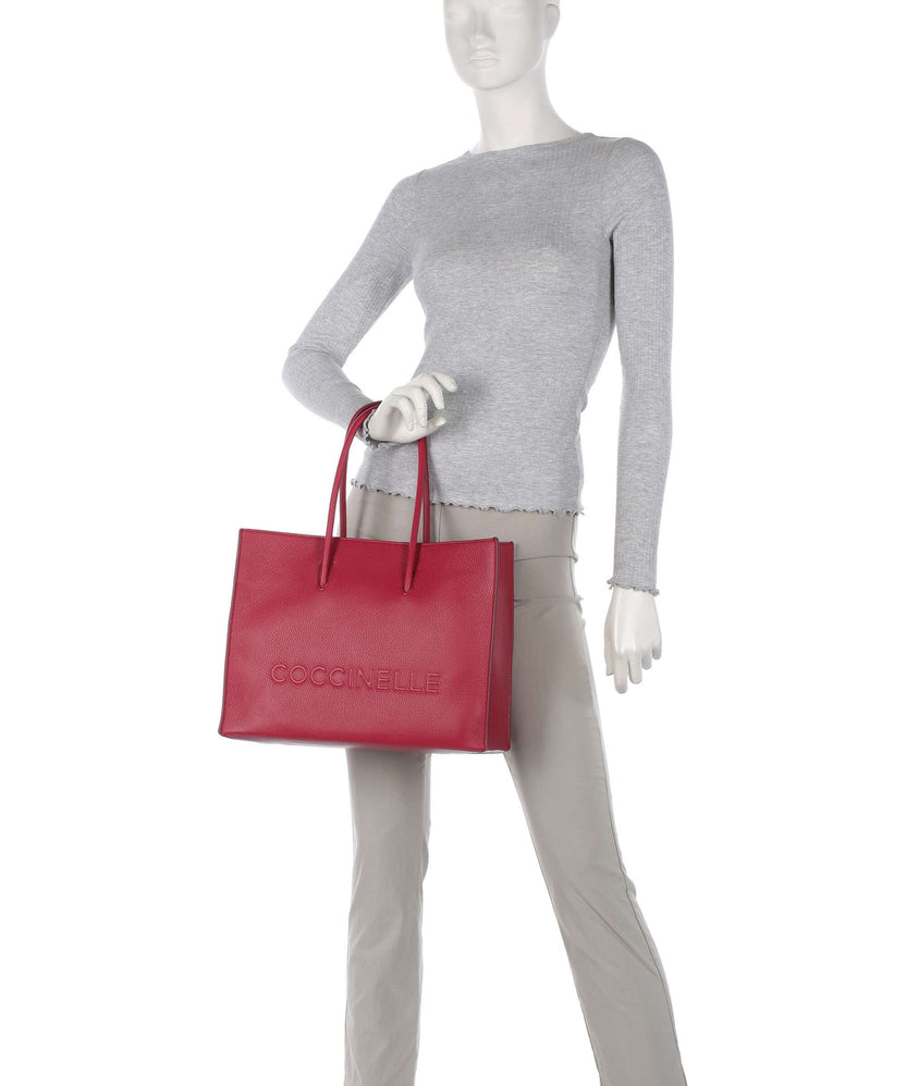 Coccinelle Myrtha Maxi Logo Tote bag sangria