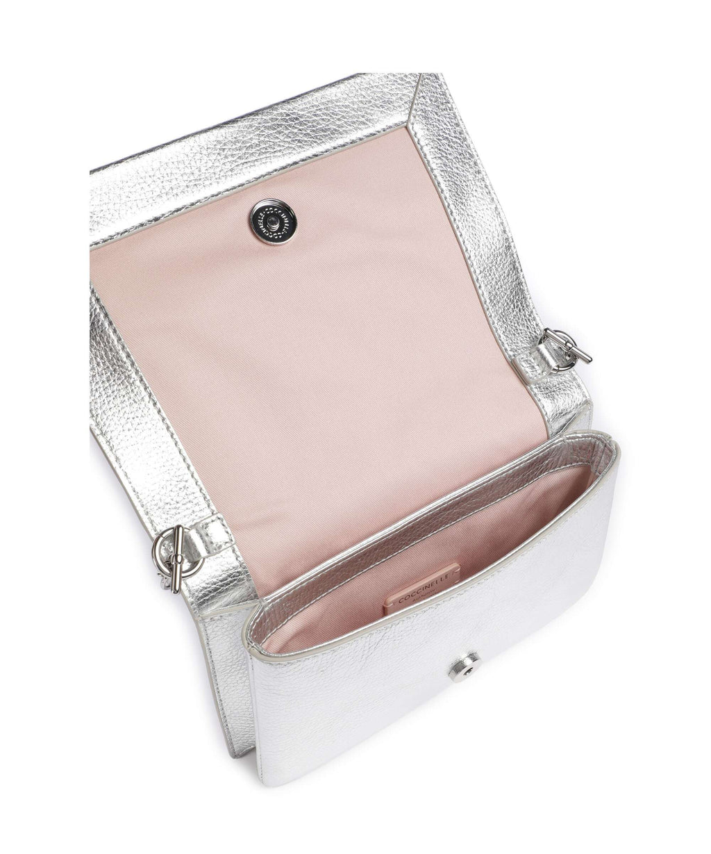 Coccinelle Dandy Crossbody bag silver