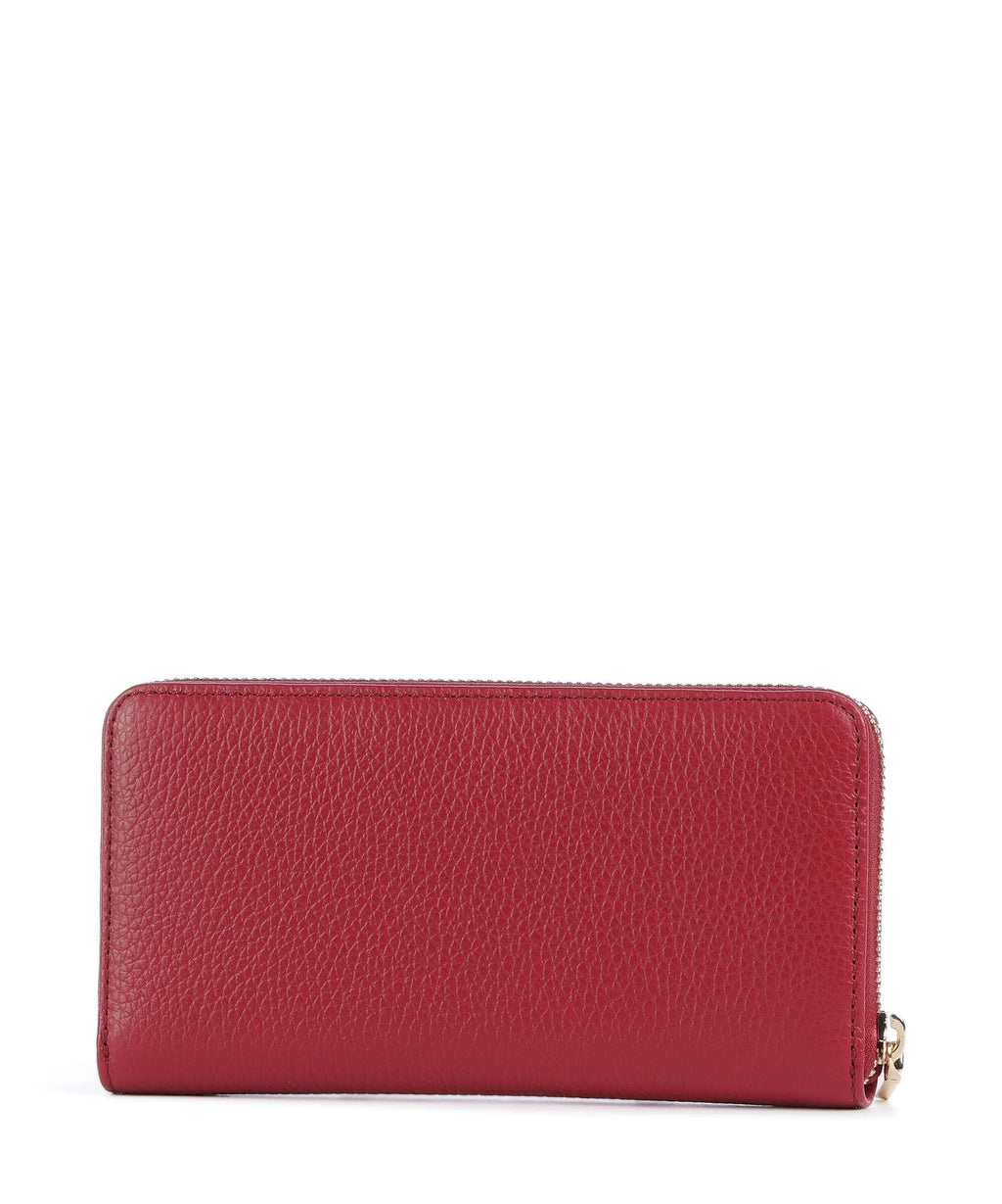 Coccinelle Metallic Soft Wallet sangria