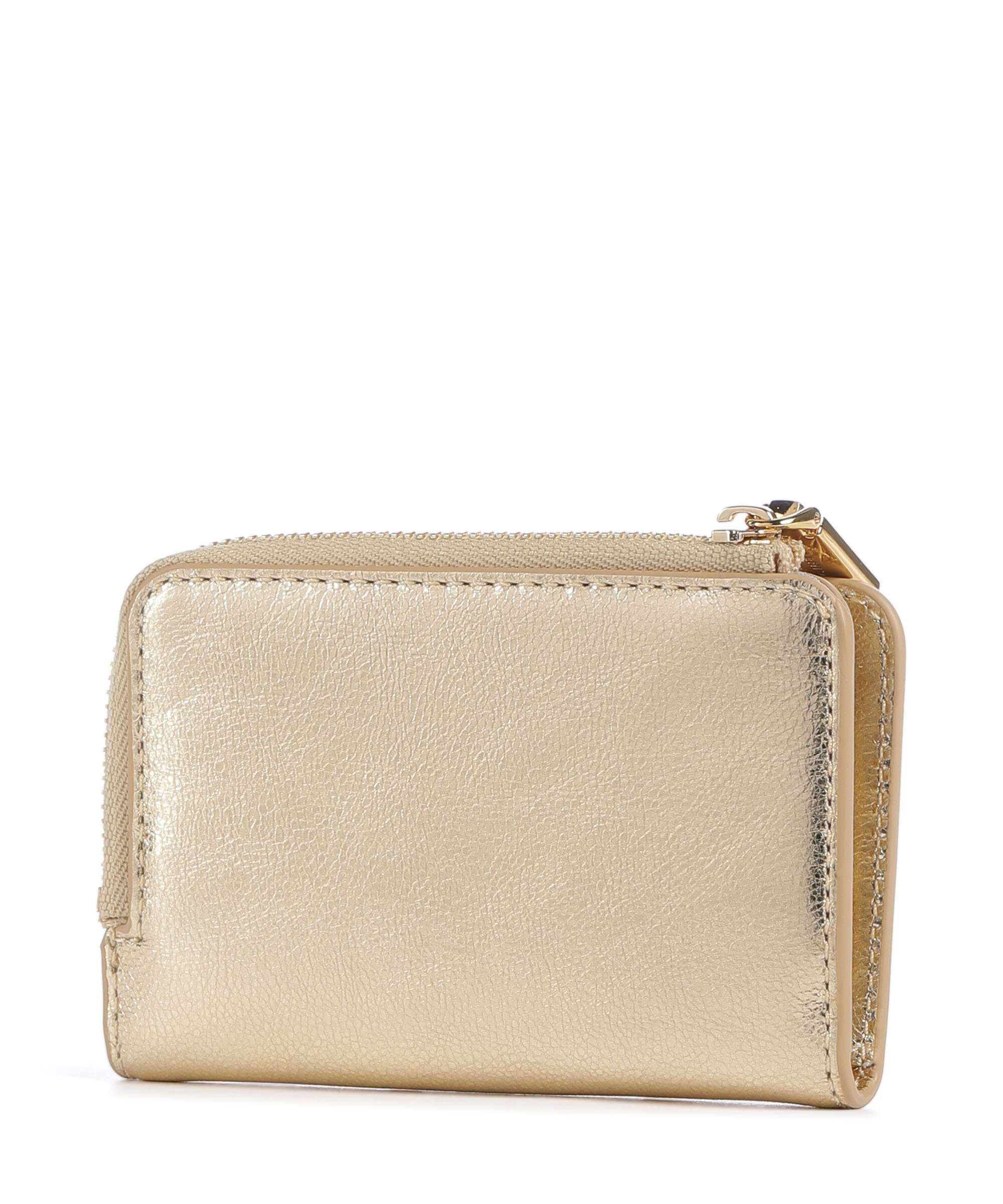 Coccinelle Metallic Smooth Metal Wallet golden