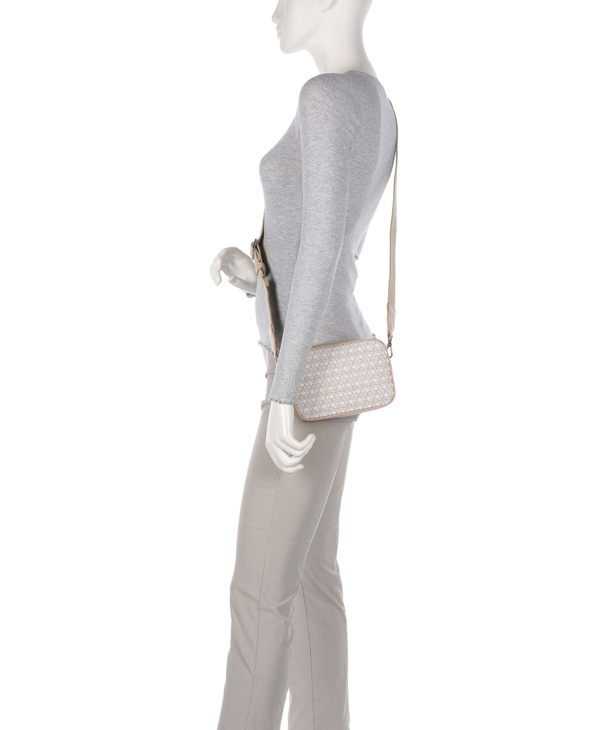 Coccinelle Tebe Monogram Crossbody bag multicolour/blanco/rosette