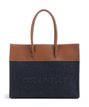 Coccinelle Myrtha Denim Cabas blue/cognac
