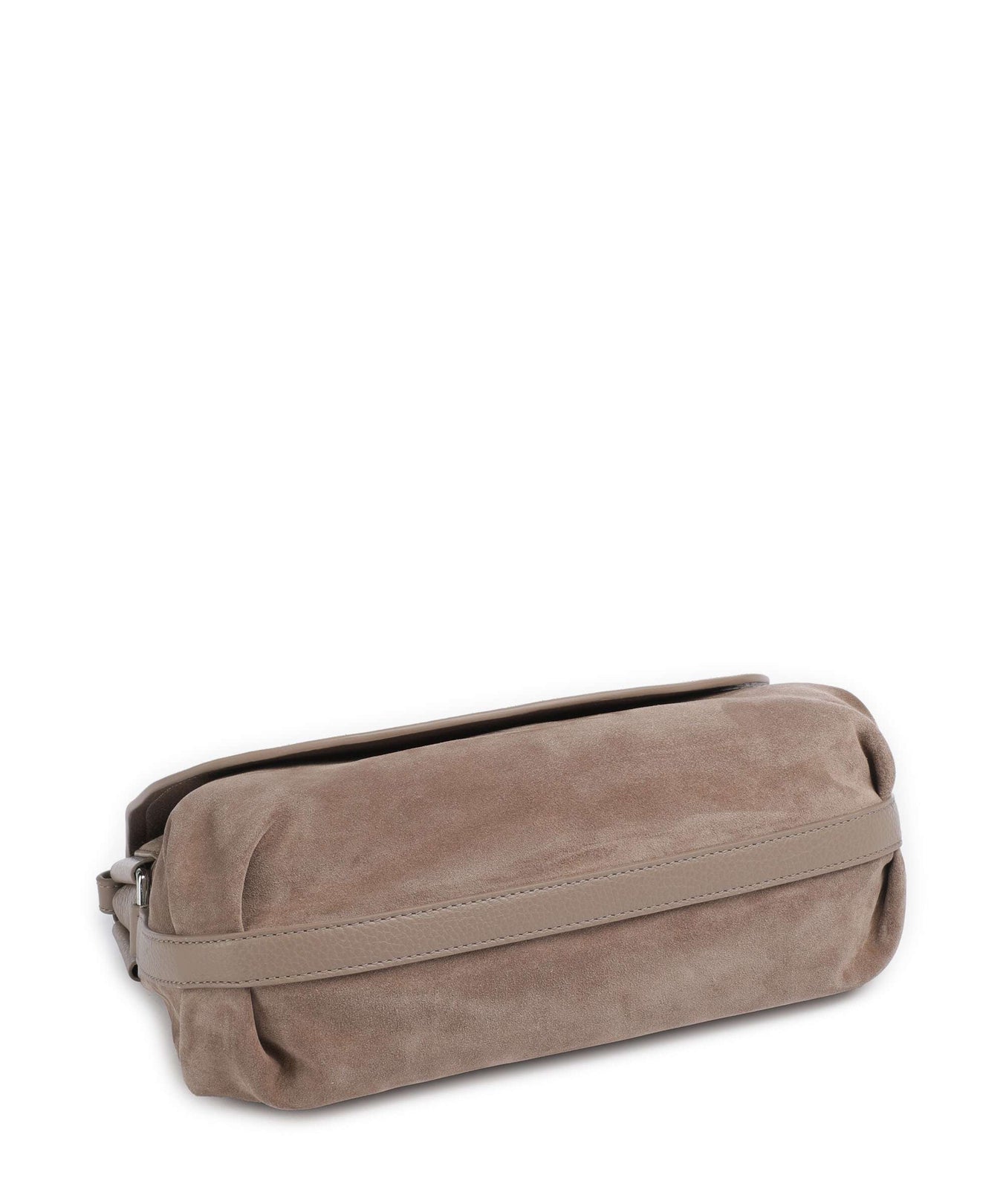 Coccinelle Rebekka Suede Shoulder bag warm taupe