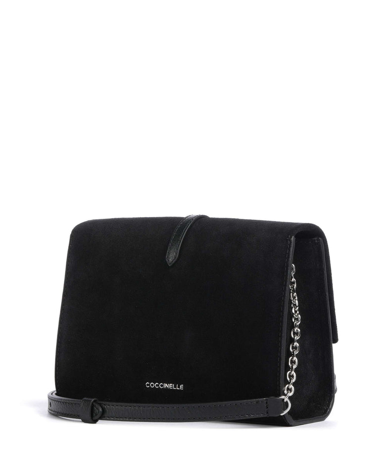Coccinelle Dorian Suede Crossbody bag noir