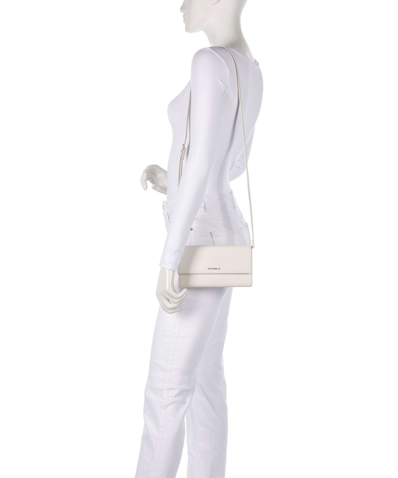 Coccinelle Metallic Soft Wallet blanco
