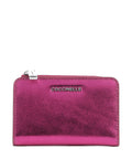 Coccinelle Metallic Smooth Metal Wallet sangria