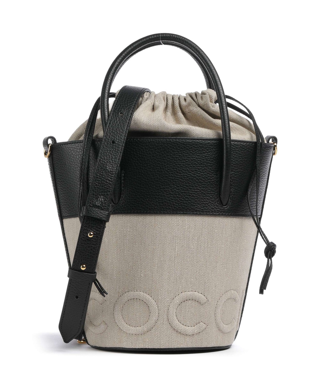 Coccinelle Myrtha Canvas Bucket bag natural/noir