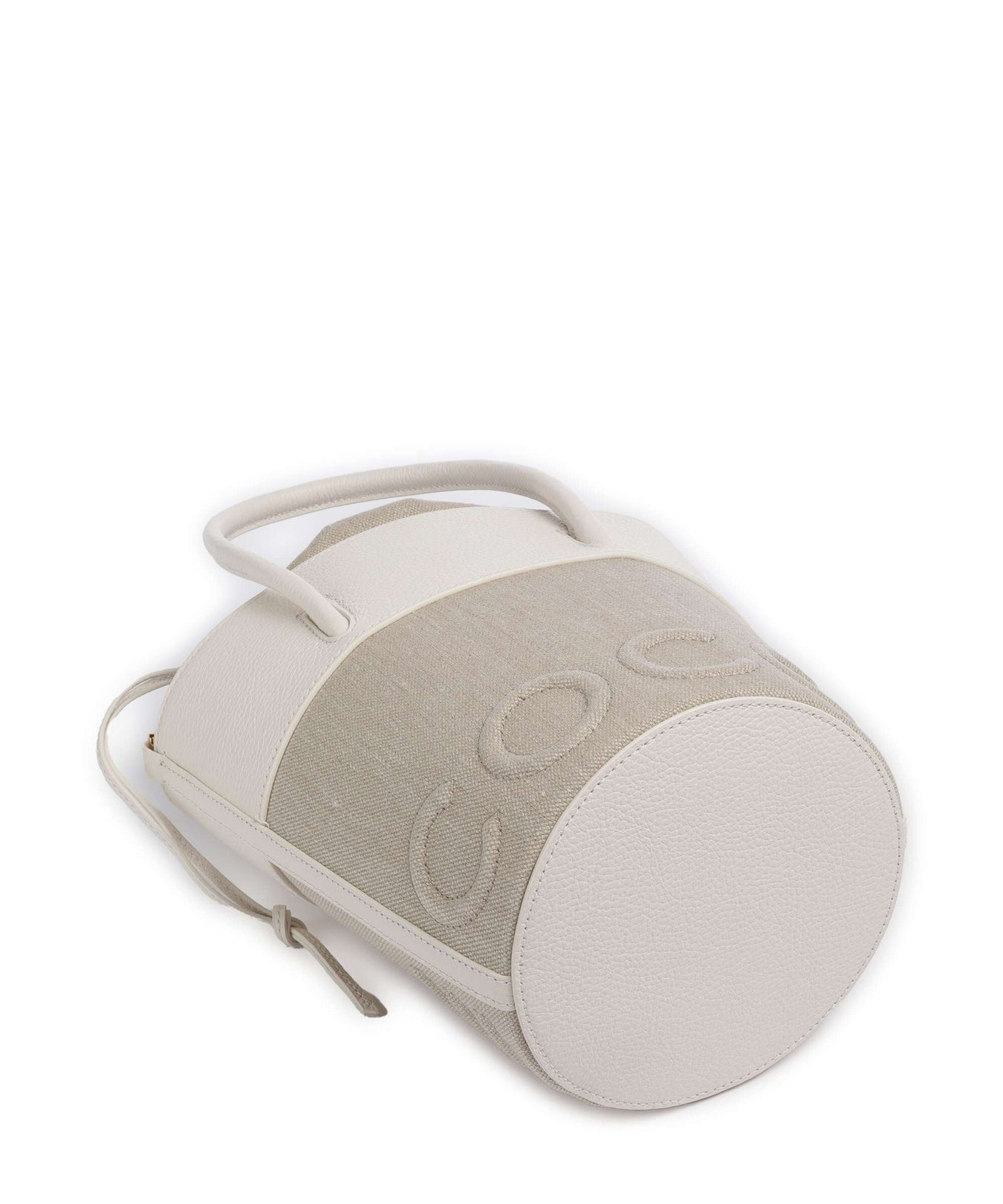 Coccinelle Myrtha Canvas Bucket bag natural/blanco