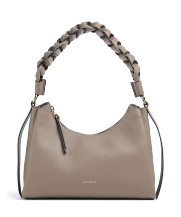 Coccinelle Boheme Grana Double Sac porté épaule warm taupe/rosette