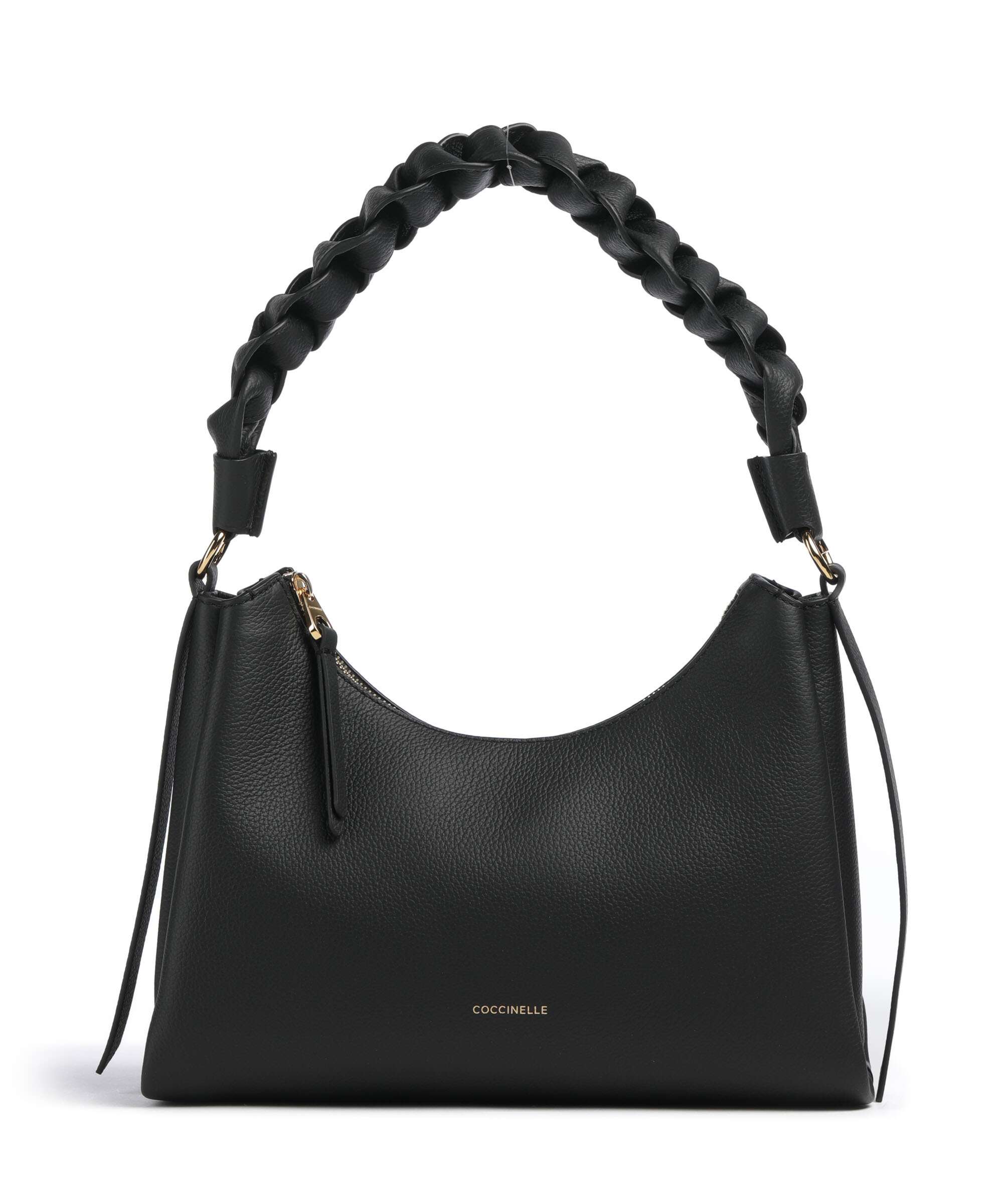 Coccinelle Boheme Grana Double Shoulder bag noir/cognac