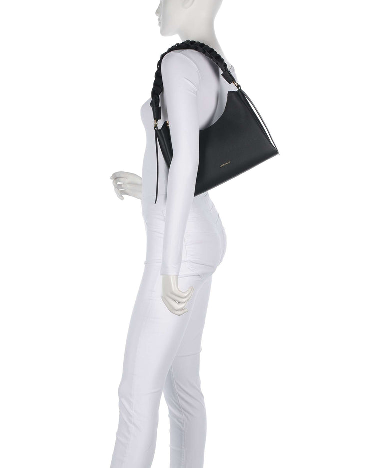 Coccinelle Boheme Grana Double Shoulder bag noir/cognac