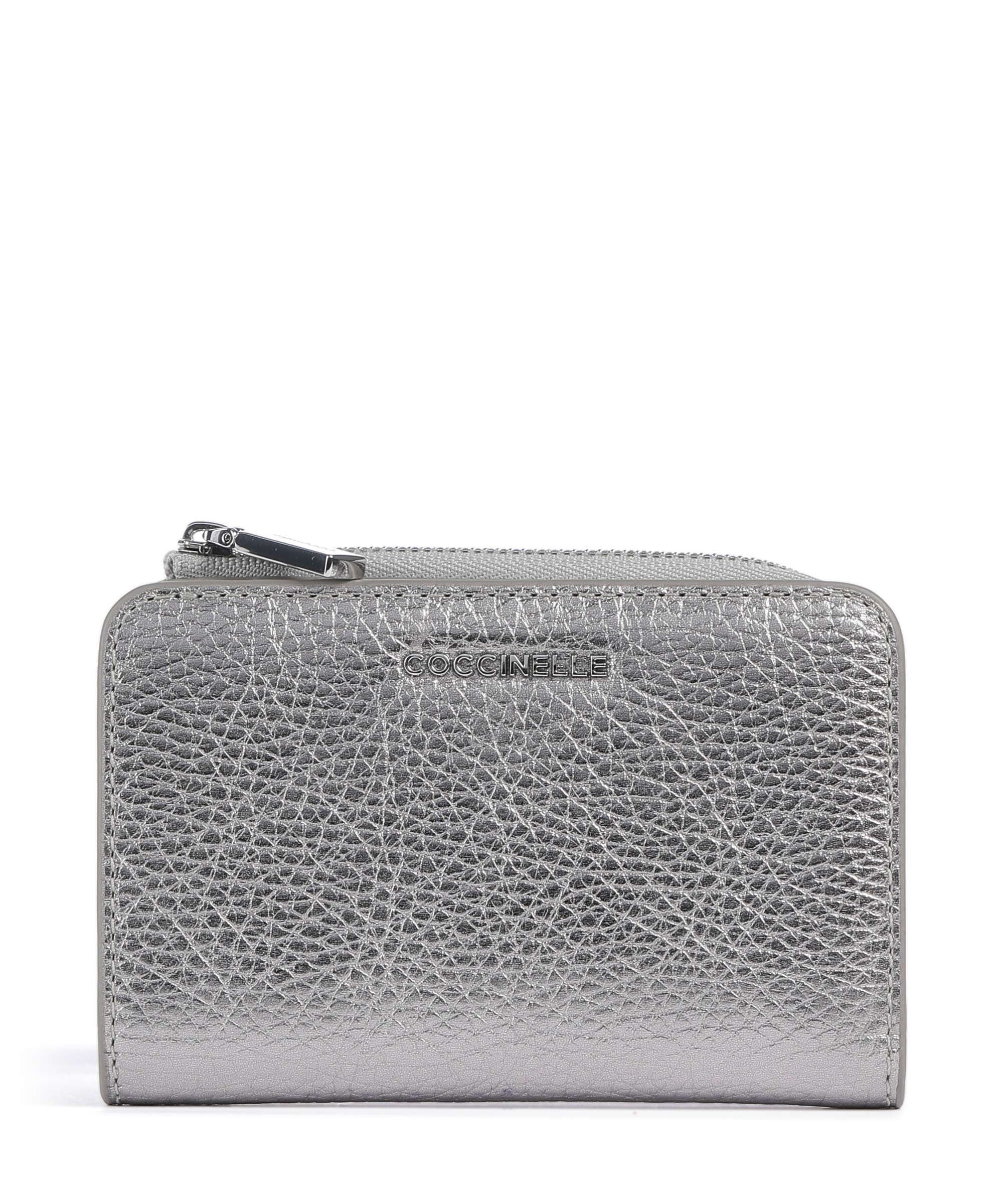 Coccinelle Metallic Soft RFID Wallet steel