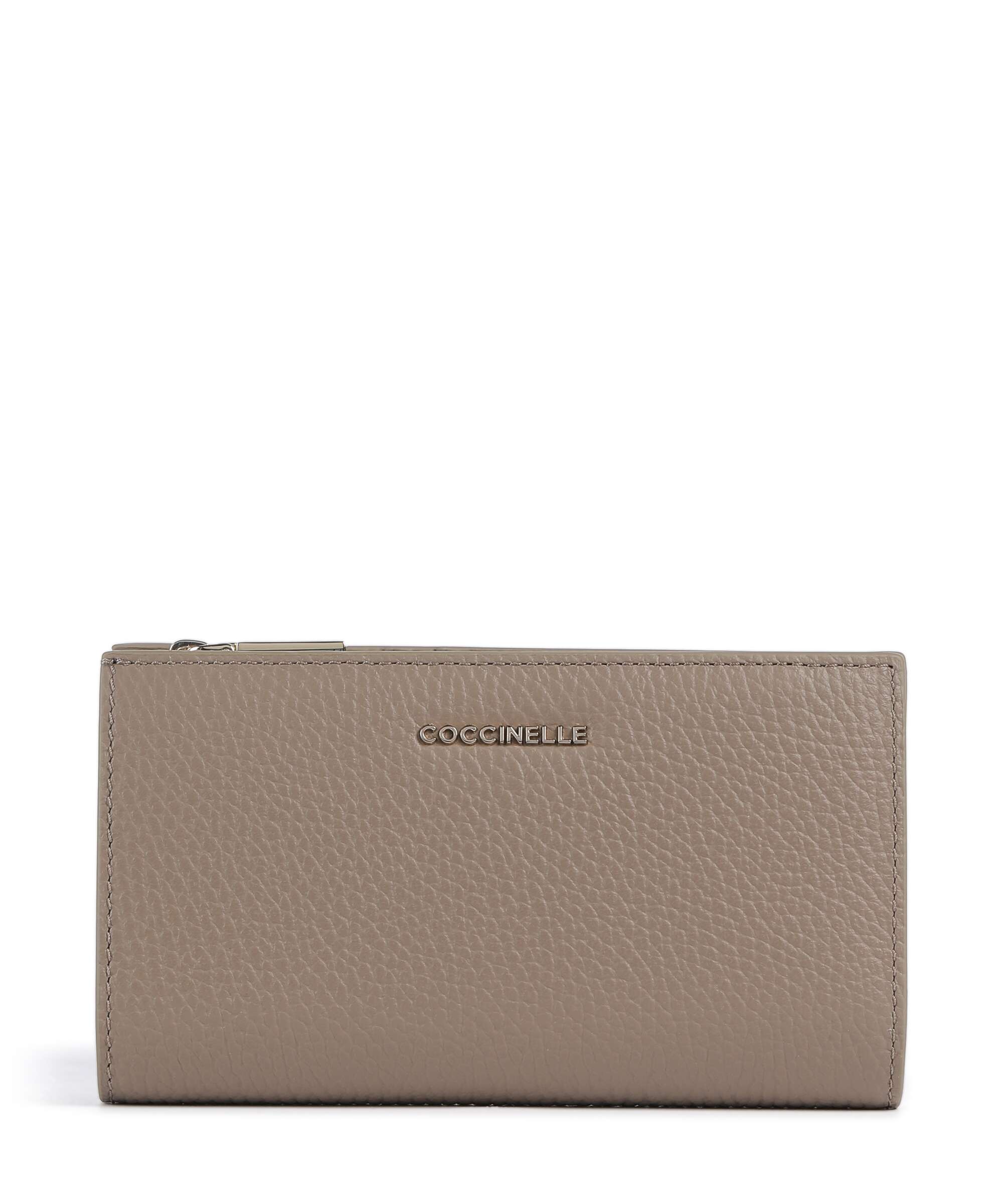 Coccinelle Metallic Soft Wallet warm taupe